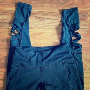 Black VS Sport ballet detailed leggings w! pockets